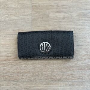 Guess Vintage Monogram Grey & Black Wallet